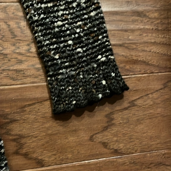 BCBG Boucle Multicolored Reverse Knit Two Button Long Cardigan Sweater Size L - Picture 5 of 7